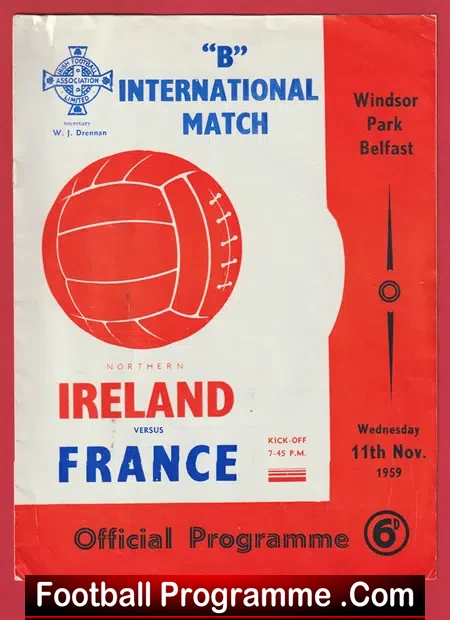Ireland v France 1959 – Windsor Park