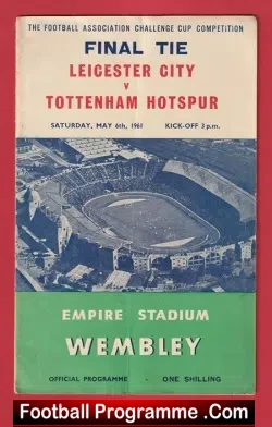 Leicester City v Tottenham 1961 – FA Cup Final Wembley