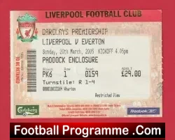 Liverpool v Everton 2005 – Football Ticket