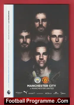 Manchester City v Manchester United 2022 - football programme
