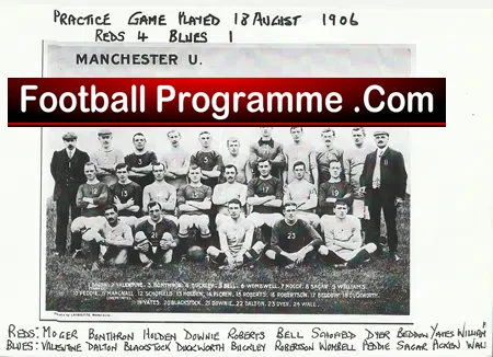 Manchester United Football Club Team Squad Picture 1906 – 1907