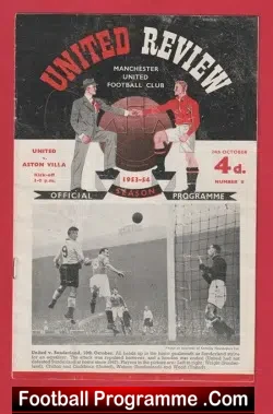 Manchester United v Aston Villa 1953 – Man Utd 1950s