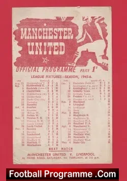 Manchester United v Blackpool 1946 – Man Utd 1940’s