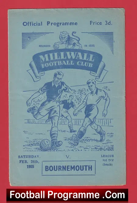 Millwall v Bournemouth 1955