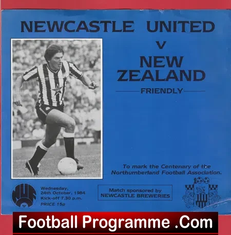Newcastle United v New Zealand 1984 – Friendly Match 84