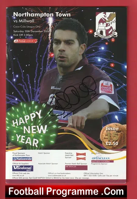 Northampton Town v Millwall 2006 – SIGNED