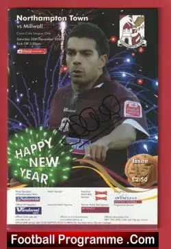 Northampton Town v Millwall 2006 – SIGNED