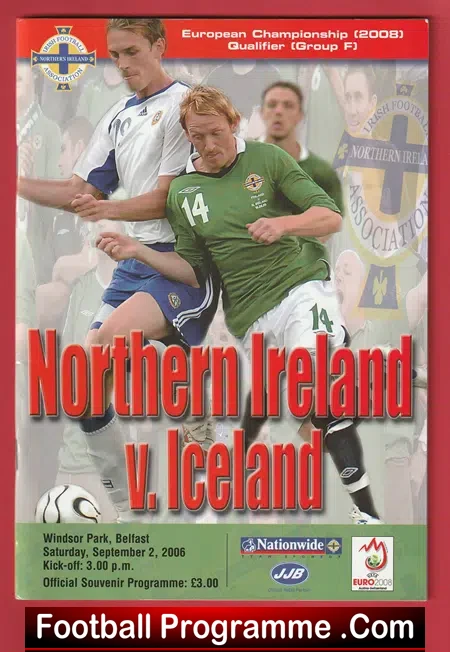 Northern Ireland v Iceland 2006 – Plus the Match Ticket