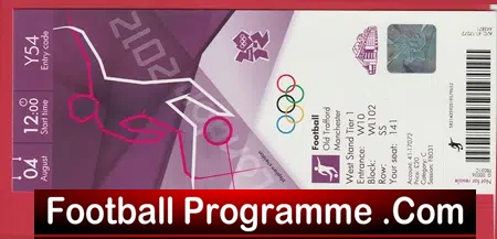 Olympic football at Old Trafford 2012 – Football Match Ticket