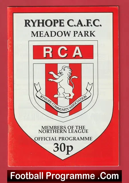 Ryhope v Willington 1992 – Northern Football League