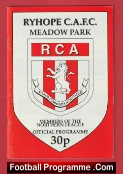 Ryhope v Willington 1992 – Northern Football League