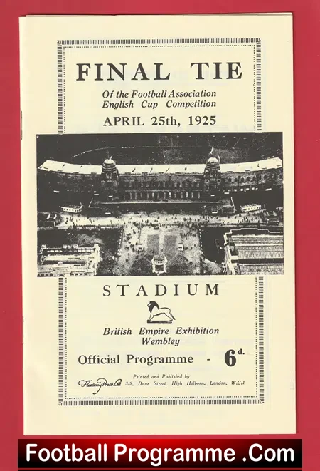 Sheffield United v Cardiff City 1925 - FA Cup Final at Wembley