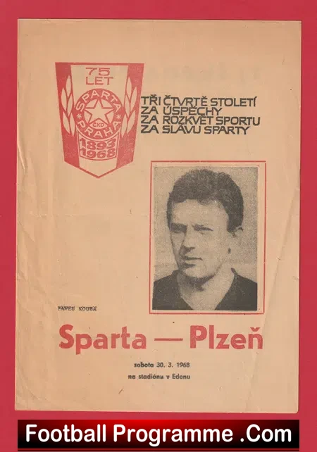 Sparta Prague v Plezen 1968 - Czech Republic
