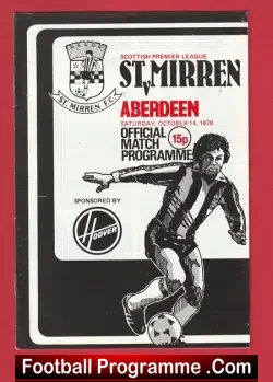 St Mirren v Aberdeen 1978 – Alex Ferguson First Season