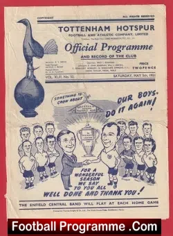 Tottenham Hotspur v Liverpool 1951 – Spurs Champions