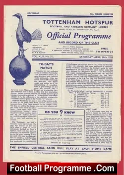 Tottenham Hotspur v Manchester United 1951 – Spurs Champions
