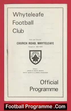 Whyteleafe v Crown & Manor 1977 - London - football programme