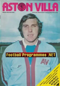Keith Leonard Testimonial Benefit Match Aston Villa 1978