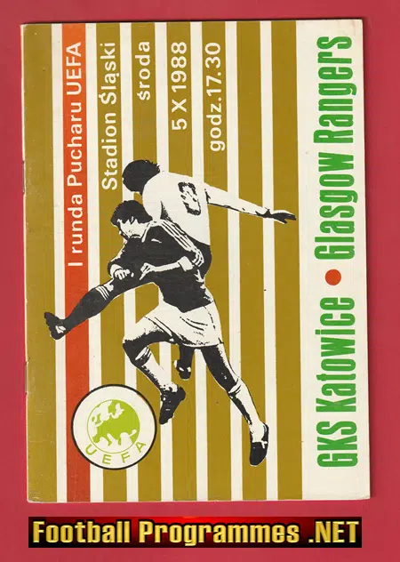 GKS Katowice v Glasgow Rangers 1988 - UEFA Cup Poland