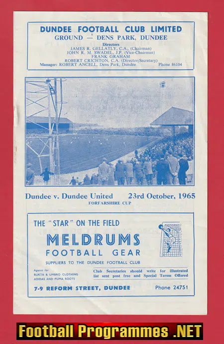 Dundee v Dundee United 1965
