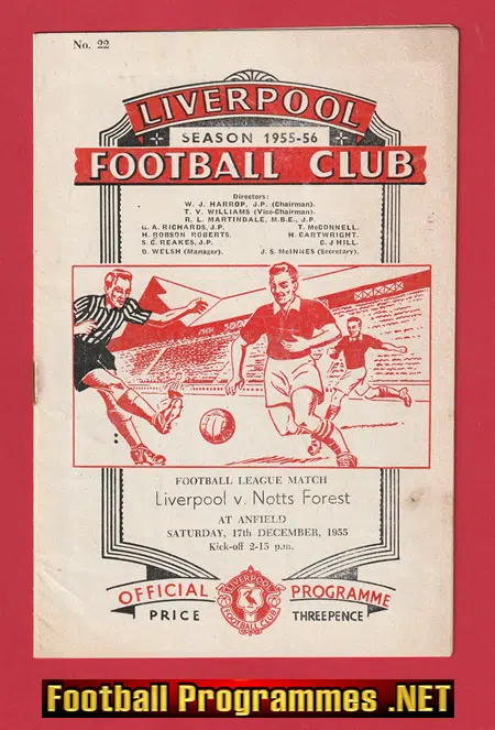 Liverpool v Nottingham Forest 1955 - 1950's