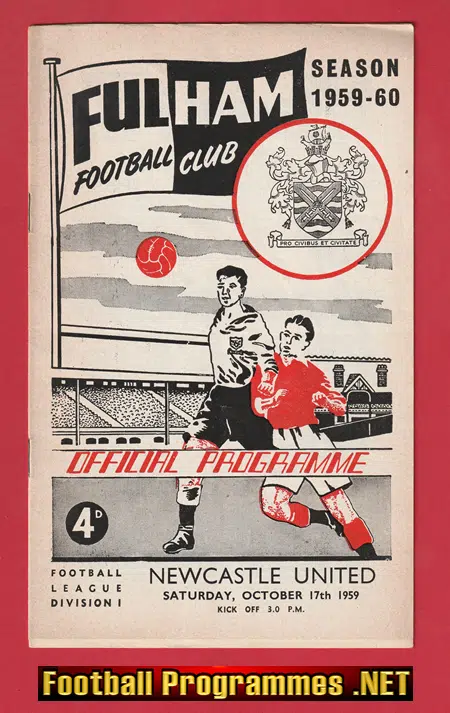 Fulham v Newcastle United 1959