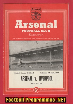 Arsenal v Liverpool 1953 – 1950s