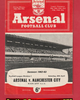 Arsenal v Manchester City 1963 – 1960s