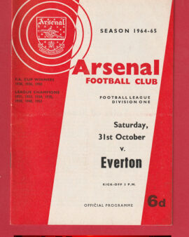Arsenal v Everton 1964 – 1960’s