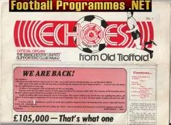 Manchester United Malta Supporters Club Magazine 1984 – Oct
