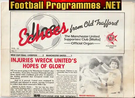 Manchester United Malta Supporters Club Magazine 1983 – March