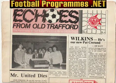 Manchester United Malta Supporters Club Magazine 1980 – February