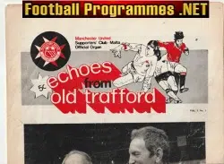Manchester United Malta Supporters Club Magazine 1977 – August