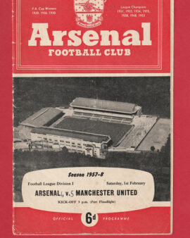 Arsenal v Manchester United 1958 – Last Game Busby Babes in UK