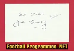 Manchester United Denis Law + John Connelly SIGNED Card