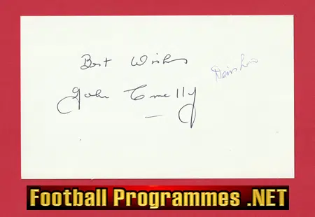 Manchester United Denis Law + John Connelly SIGNED Card