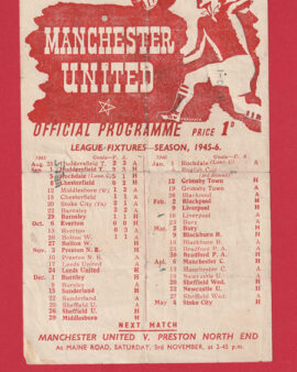 Manchester United v Bolton Wanderers 1945 – Man Utd 1940’s