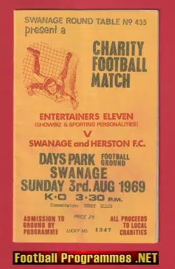 Swanage Herston v Entertainers Eleven 1969 - Charity Match