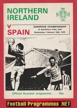 Scotland v Spain 1972 - Including George Best