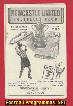 Newcastle United v Blackpool 1952 – 1950s
