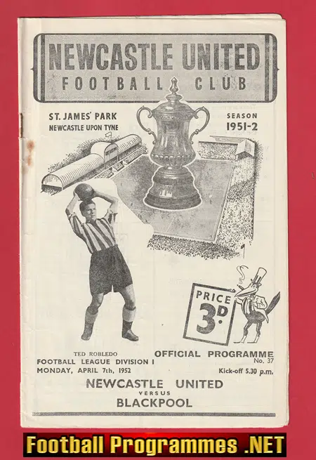 Newcastle United v Blackpool 1952 – 1950s
