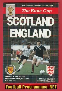 Scotland v England 1985 - Hampden Park Glasgow