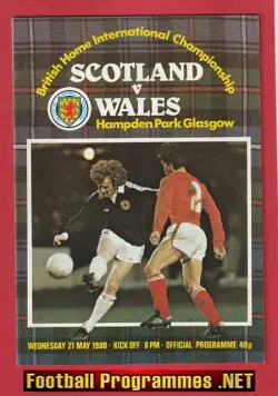 Scotland v Wales 1980 - Hampden Park Glasgow