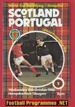 Scotland v Portugal 1980 - Hampden Park