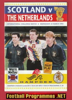 Scotland v Holland 1994 - Hampden Park Netherlands