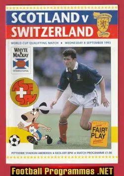 Scotland v Switzerland 1993 - Hampden Park