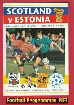 Scotland v Estonia 1993 - Hampden Park