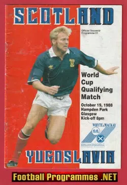 Scotland v Yugoslavia 1988 - World Cup Hampden Park