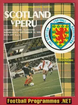 Scotland v Peru 1979 - Hampden Park