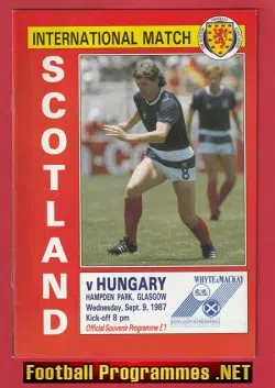 Scotland v Hungary 1987 - Hampden Park